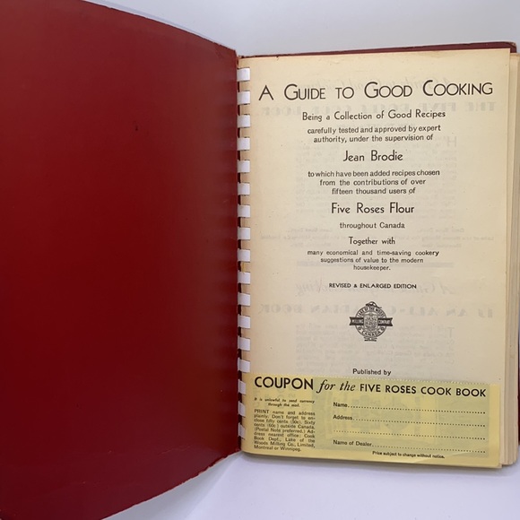 1938 Five Roses Flour A Guide to Good Cooking Red Spiral Bound Recipes Vintage - Picture 4 of 10